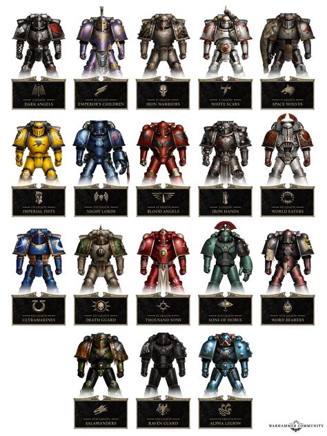 Warhammer Horus Heresy Miniatures, Warhammer 30k Horus Heresy, Warhammer 40k Space Marine Chapters, Horus Heresy Space Marines, Horus Heresy Legions, Warhammer 40k Chapters, Successor Chapters 40k, Warhammer Horus Heresy Art, Horus Warhammer 40k