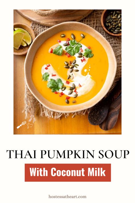 Thai Pumpkin Soup Recipe, Thai Pumpkin Soup With Coconut Milk, Curry Pumpkin Soup Recipe, Thai Coconut Pumpkin Soup, Pumpkin Soup Coconut Milk, Pumpkin Soup With Coconut Milk, Coconut Curry Pumpkin Soup, Curried Pumpkin Soup Recipe, Pumpkin And Ginger Soup