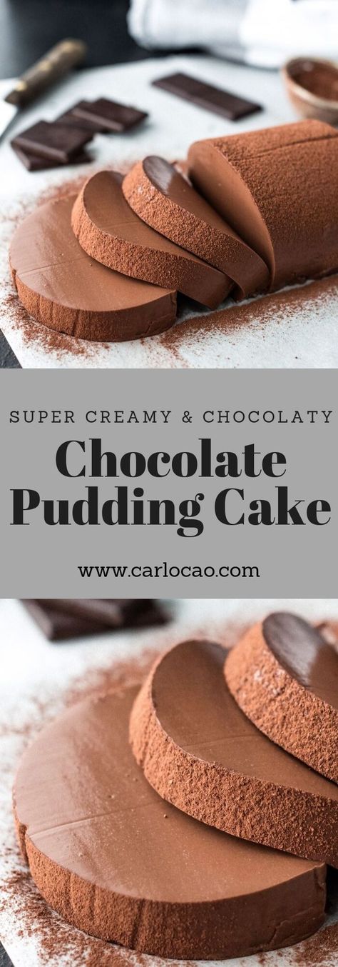 Chocolate Pudding Cake Deserturi Raw Vegan, Vegan Chocolate Pudding, Chocolate Pudding Cake, Chocolate Pudding Recipes, Pudding Cake, Chocolate Chip Muffins, Chocolate Pudding, Easy Cake Recipes, Pudding Recipes