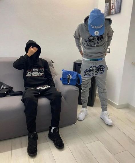 Men Tracksuit Outfit, Trapstar Hoodie, Uk Street Style, High Street Style, Drip Fits, Estilo Hijab, Drippy Outfit, Guy Fits, Drip Outfit Men