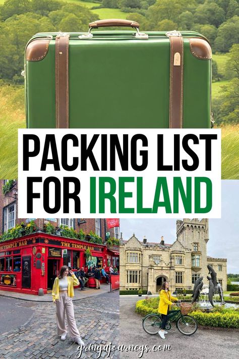 Pack For Ireland, What To Wear In Ireland, Ireland Packing List, Things To Pack, Ireland Itinerary, Dublin Travel, Ireland Travel Guide, Ireland Landscape, Ireland Vacation