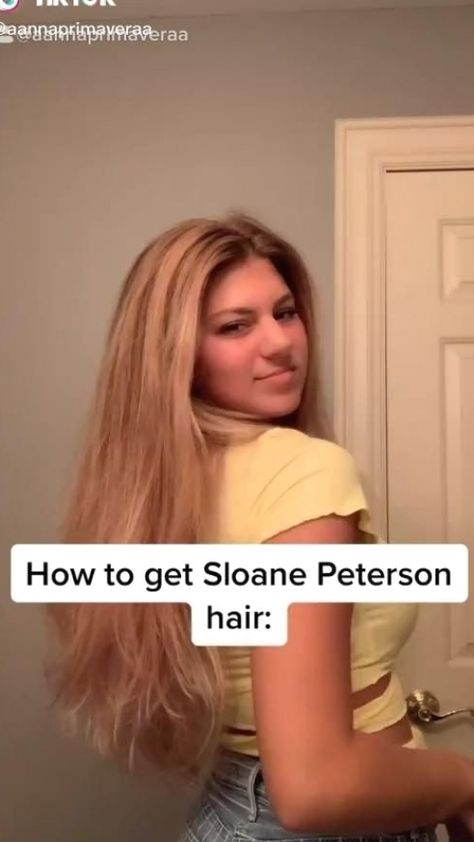 Long Hair 90s Hairstyles, 90s Hair Streaks, How To Style 90s Hair, Sloane Peterson Hair, Sloane Peterson Outfit, How To Get A 90s Blowout, How To Get 90s Hair, How To 90s Blowout, Hairstyles For Voluminous Hair