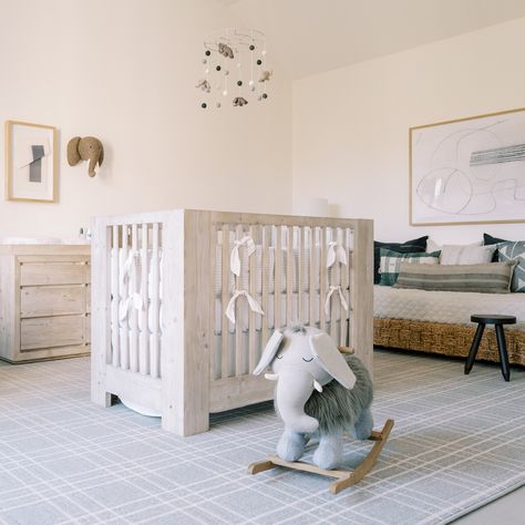 Desi Perkins Nursery, Crib In Center Of Room, Nursery Day Bed, Soothing Nursery, Sweet Nursery, Baby Room Inspiration, Nursery Inspo, Day Bed, Nursery Inspiration