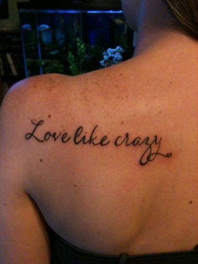 Love like crazy Country Song Tattoos, Luke Brian, Cage Tattoo, Song Tattoos, Love Like Crazy, Lee Brice, Small Quote Tattoos, Tattoo Love, Awesome Tattoo