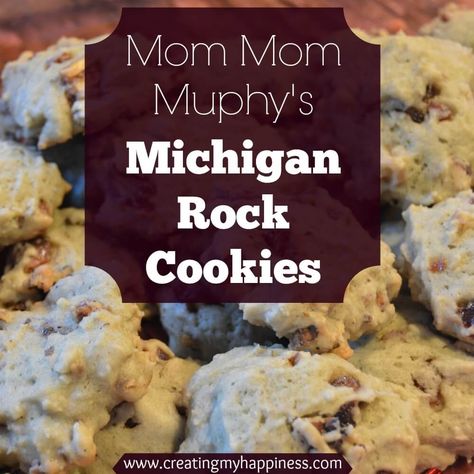 Rock Cookies Recipe, Rock Cookies, Michigan Food, My Happiness, Butter Pie, Sweet Cookies, Xmas Cookies, Think Food, Party Desserts