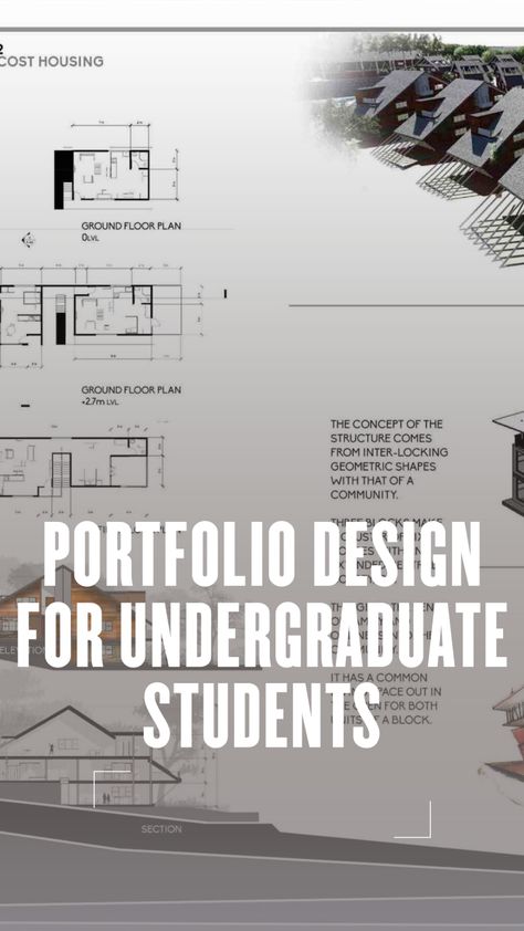 Portfolio Design for Undergraduate Students | illustrarch Architectural Student Portfolio, Portfolio For Architecture Student, Architecture School Portfolio, Architecture Student Portfolio Layout, Undergraduate Architecture Portfolio, Portfolio Design Architecture Student, Architect Portfolio Design Layout, Portfolio Design Layout Student, Interior Design Portfolio Student