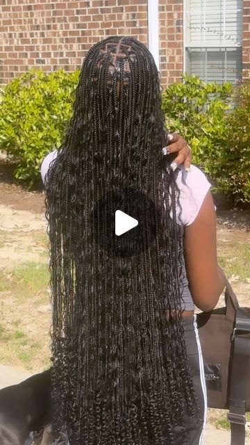 Hair Styles For Teens Girl Black, Xs Boho Knotless Braids, Boho Tribals With Knotless Braids, Smedium Knotless With Boho, Boho Medium Knotless Braids, Medium Knotless Braids Boho, Cute Braids Hairstyles For Teens, Boho Knotless Braids Medium, Long Boho Knotless Braids