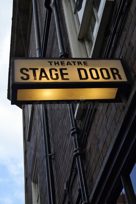 Theatre Stage Door. Illuminated sign at theatre in London's West End , #Aff, #Door, #Illuminated, #Theatre, #Stage, #London #ad Theatre Academia, Stage Door, Theatre Stage, London Theatre, Theatre Life, Broadway Theatre, The Theatre, Theatre Kid, Future Life