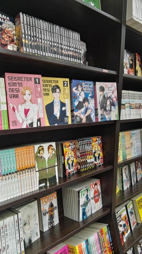 Books, book, manga, webtoon, anime, bookaesthetic,bookstore, japan, korean, otaku Korean Bookstore Aesthetic, Anime Bookstore, Japan Bookstore, Korean Bookstore, Online Shop Design, My Dream Came True, Manga Books, Business Venture, Book Nerd