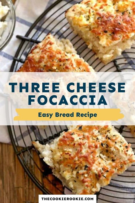 Focaccia Bread Cheese, Cheese Focaccia Bread Recipe, Homemade Cheese Bread Recipes, Focaccia Cheese Bread, Asiago Foccacia Bread, Cheese Foccacia Bread Recipes, Focassia Bread Recipes, Focatcha Bread, Ficattia Bread