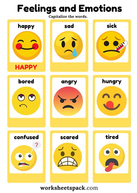 Primary Emotions, Free Emoji Printables, Feelings Preschool, Primary Activity, Emotions Preschool, Growth Mindset Classroom, Emotions Cards, Emotion Faces, Feelings Chart