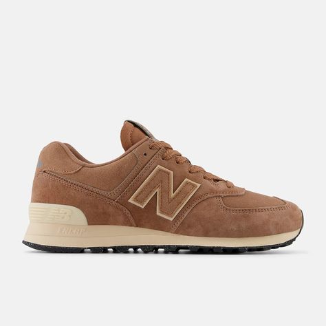 574, U574LWG Brown New Balance Shoes, Brown New Balance, New Balance Shoe, New Balance Style, Trail Design, Affordable Shoes, Lifestyle Shoes, Summer Sneakers, Brown Tote