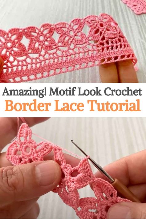 Crochet Lace Edging Simple, Crochet Lace Edging Pattern Free, Crochet Lace Square, Crochet Edging Patterns Free, Crochet Pour Halloween, Crochet Border Patterns, Border Lace, Confection Au Crochet, Crochet Edging Patterns