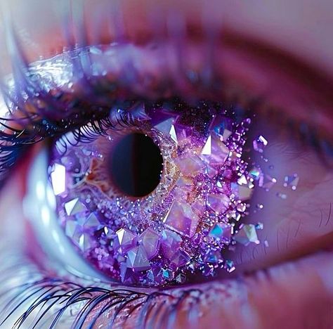 Amethyst Makeup, Looks For Hooded Eyes, Makeup Looks For Hooded Eyes, Sharp Makeup, Magical Eyes, Makeup For Hooded Eyes, Lilac Eye, Eye Makeup For Hooded Eyes, Fantasy Eyes