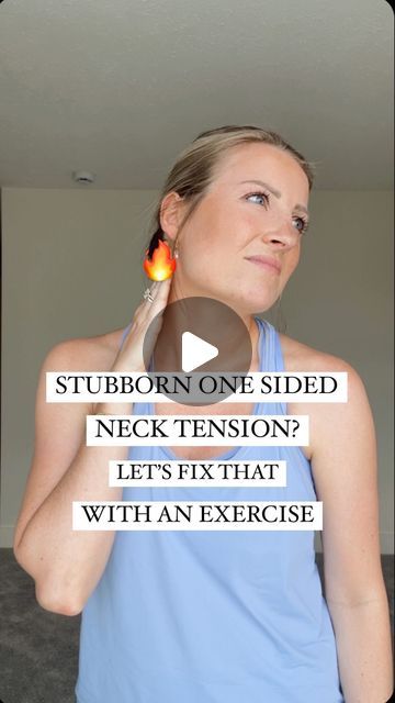 Kristen Bos | Doctor of Physical Therapy on Instagram: "Stubborn one sided neck tension?? 😣 🔥 

LET’S FIX THAT 👏🏻 

If you experience this discomfort it’s highly likely that the position of your ribcage is connected to this issue!

The ribcage provides the base for our head to sit on, and so many muscles that attach to the neck/head start at the ribcage. So the positioning of the ribcage has a direct effect on the load placed on our necks throughout the day. 

In this exercise we are focusing on lengthening and relaxing the muscles that are pulling on your neck WHILE addressing the weakness that is causing your ribcage to flare on that side for longer lasting relief 👏🏻 💆‍♀️ 

Comment below your aches and pains for future videos! ☺️

#neckpain #neckpainrelief #neckpaintreatment #trea Releasing Neck Tension, Neck Crick Relief, Neck Spasm Relief, Strained Muscle Relief, Pulled Neck Muscle, Knots In Neck Muscle, Neck Tension Relief, Neck Muscle Pain, Neck Pain Relief Stretches