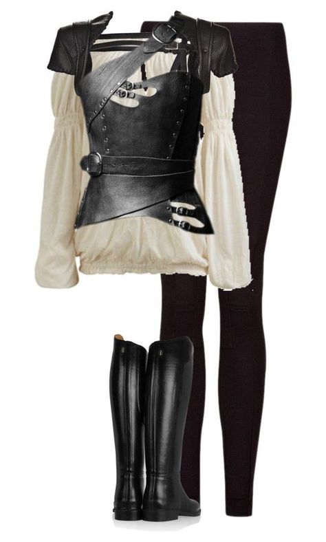 Peter Pan Outfit Female, The Witcher Inspired Outfit, Lotr Outfit Ideas, Fantasy Dress Casual, Warrior Clothes Women, Knight Outfit Female, Midevil Outfits Female, Combat Outfit Female Character Design, Casual Fantasy Outfit