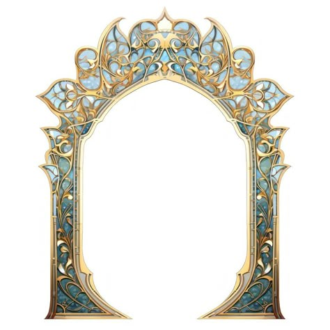 Arch art nouveau architecture gold white background. | premium image by rawpixel.com / Sakarin Sukmanatham Mirror Frame Aesthetic, Painting Frames Ideas, Arch Aesthetic, Golden Arch, Arch Background, Arch Art, Arch Frame, Nouveau Architecture, Wedding Card Frames