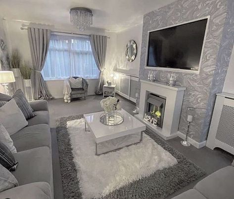 Romantic Living Room, White Living Room Decor, Living Room Decor Gray, Luxury Room Bedroom, Glam Living Room, Apartment Living Room Design, Living Room Design Decor, Living Room Decor Cozy, Home Design Living Room