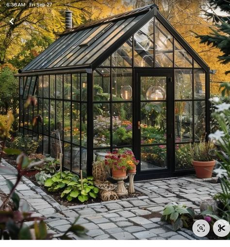 Victorian Style Greenhouse, Cute Greenhouse, Greenhouse Addition, Greenhouse Restaurant, Indoor Vegetables, Garden Paradise, Greenhouse Ideas, Home Greenhouse, Garden Designs