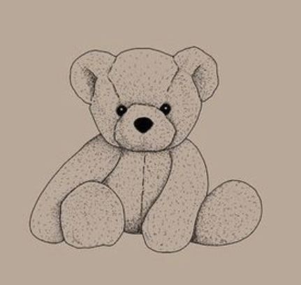 Stuffed Bear Tattoo, Teddy Bear With Bow Tattoo, Teddy Picker Tattoo, Teddy Bear Face Tattoo, Teddy Bear Illustration Drawing, Stitched Teddy Bear Tattoo, Teddy Bear Head Tattoo, Stuffed Bear Drawing, Teddy Bear Line Art