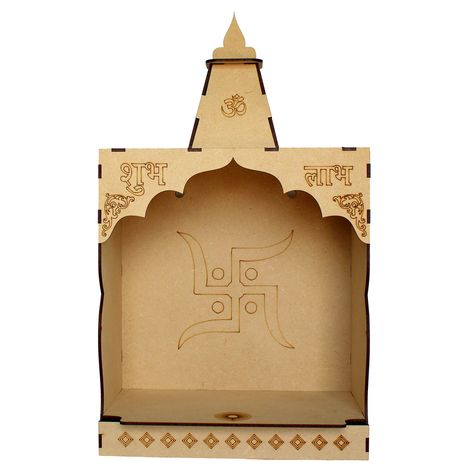 Diy Mandir, Temple For Home, Puja Mandir, Natural Stain Wood, Home Fountain, Bride Photos Poses, Amazon Box, Mandrill, Small Stool