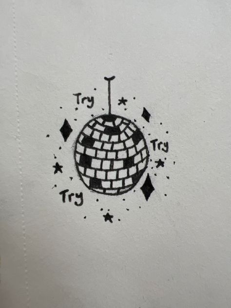 Mini Tattoos Taylor Swift, Mini Tats Taylor Swift, How To Draw Mirrorball, Tiny Mirror Ball Tattoo, Mirrorball Tatoos, Mirrorball Drawing Simple, Mirrorball Tattoos Taylor Swift, Mirror Ball Tattoo Taylor Swift, Mirror Ball Drawing