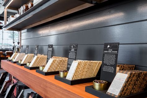 Dandelion Chocolate Unveils Spectacular New Factory and Tasting Salon in the Mission - Eater SF Chocolatier Shop, Chocolate Store Design, Cookie Factory, Chocolate Boutique, Chocolate Stores, Chocolate Packaging Design, Chocolate Souffle, Homemade Nutella, Chocolate Chip Pancakes