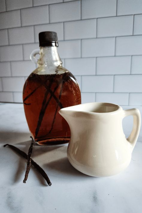 vanilla maple syrup recipe Vanilla Maple Syrup, Infused Maple Syrup Recipes, Infused Maple Syrup, Maple Syrup Recipe, Vanilla Syrup For Coffee, Coffee Syrups, Maple Syrup Recipes, Coffee Syrup, Glass Home