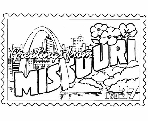 Culture Coloring Pages, State Project, Missouri History, Flat Stanley, Classroom Welcome, States And Capitals, Homeschool Learning, Missouri State, Us States