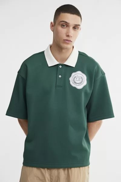 Discover great products at the best prices at Dealmoon. Applique Crest Oversized Polo Tee. Price:$59.99 Oversized Polo Shirt Outfit, Oversized Polo Outfit, Polo Shirt Outfit Men, Minimal Shirt Design, Oversize Outfit, Polo Shirt Outfits, Oversized Polo, Polo Outfit, Shirt Outfit Men