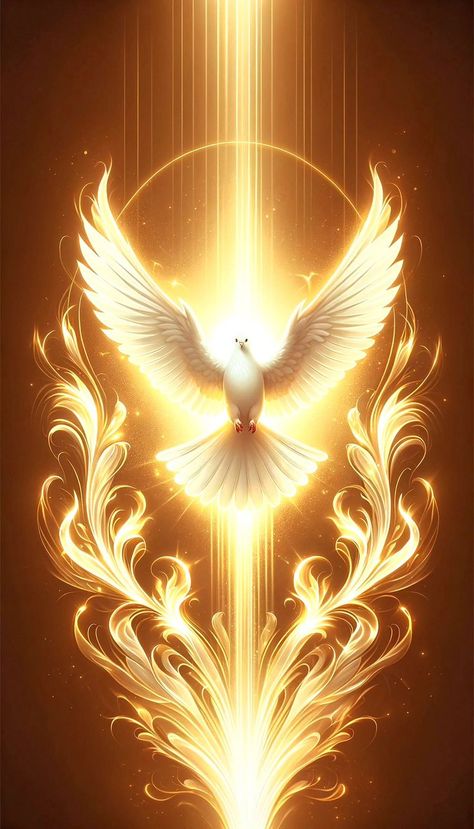 Pentecost Sunday Images, Holy Spirit Wallpaper, Holy Spirit Images, Holy Spirit Art, Holy Spirit Tattoo, Pentecost Sunday, Mother Mary Pictures, Biblical Artwork, Christians Quotes