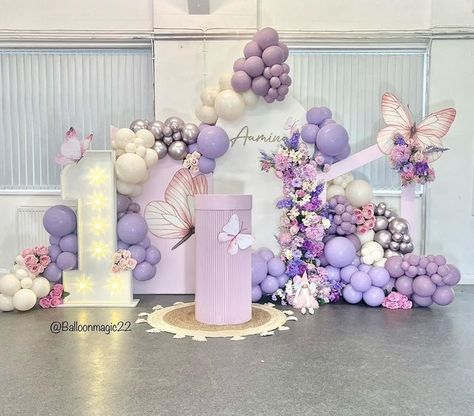 Purple Birthday Decorations, Butterfly Birthday Decorations, Lavender Balloons, Butterfly Birthday Party Decorations, Butterfly Themed Birthday Party, Purple Party Decorations, Butterfly Birthday Theme, Lavender Baby Showers