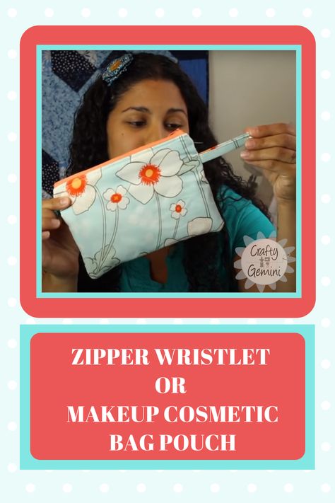 Makeup Bag Tutorial, Sew A Zipper Pouch, Makeup Bag Tutorials, Sew A Zipper, Crafty Gemini, Sew Zipper, Zipper Pouch Tutorial, Pouch Sewing, Sew Easy