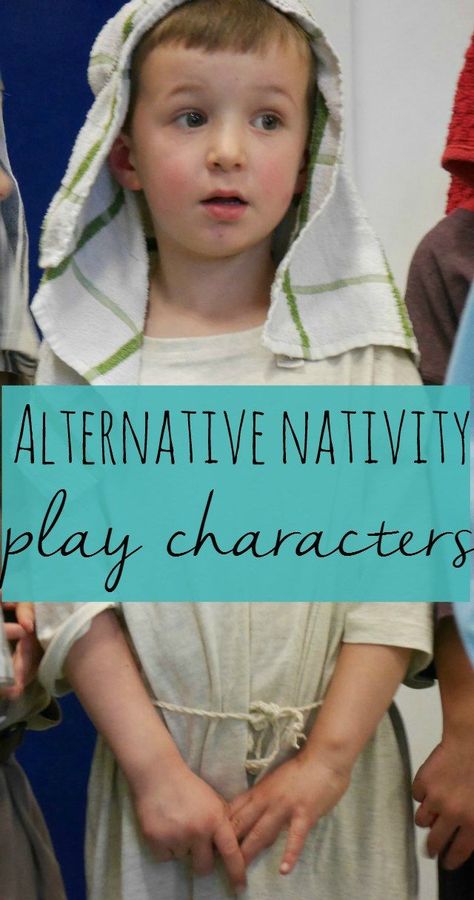 The alternative Christmas nativity play and characters | Bubbablue and me Mary And Joseph Costumes, Wise Man Costume, Jesus Costume, Joseph Costume, Shepherd Costume, Nativity Characters, Christmas Skits, Mary Costume, Christmas Costumes Women