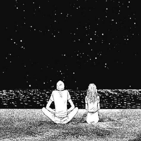 When we watch the stars together Looking At The Stars, Carlos Castaneda, Cicely Mary Barker, 캐릭터 드로잉, David Hockney, Look At The Stars, Two People, Insta Photo, Night Skies