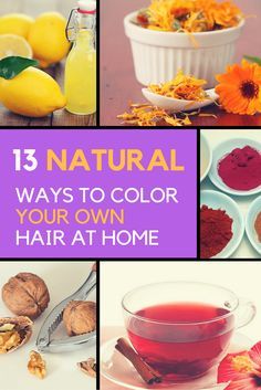 13 Natural Ways To Color Your Own Hair At Home. | Ideahacks.com Natural Hair Color Brown, Loc Method Natural Hair, Mini Twists Natural Hair, Natural Hair Highlights, Natural Hair Dye, Coiling Natural Hair, Deep Conditioner For Natural Hair, Natural Hair Puff, Natural Hair Wedding