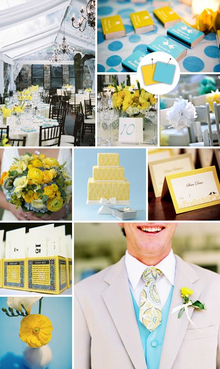 Blue And Tan Wedding, Yellow And Blue Wedding, Blue Wedding Theme, Choosing Wedding Colors, Jordan Wedding, Crazy Wedding, Wedding Color Combos, Tan Wedding, Wedding Color Trends