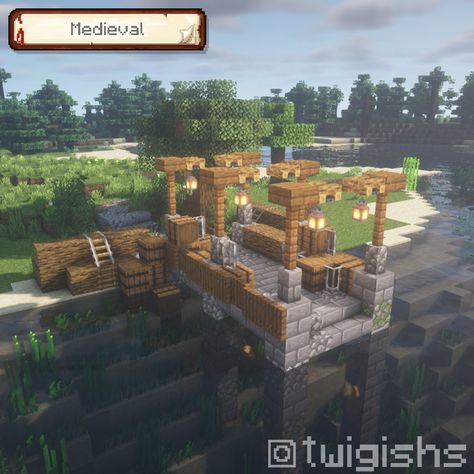 I built 4 dock designs in minecraft, medieval, brick, desert and farm dock designs. These minecraft dock builds can be used as minecraft inspiration or as something to copy into your minecraft world. Enjoy! Minecraft Boat Dock Design, Minecraft Harbour Ideas, Minecraft Dock Design Simple, Minecraft Medieval Dock Ideas, Docks Minecraft Ideas, Minecraft Dock Ideas Aesthetic, Mincraft Idea Dock, Minecraft Docks Ideas, Minecraft Dock Design Aesthetic