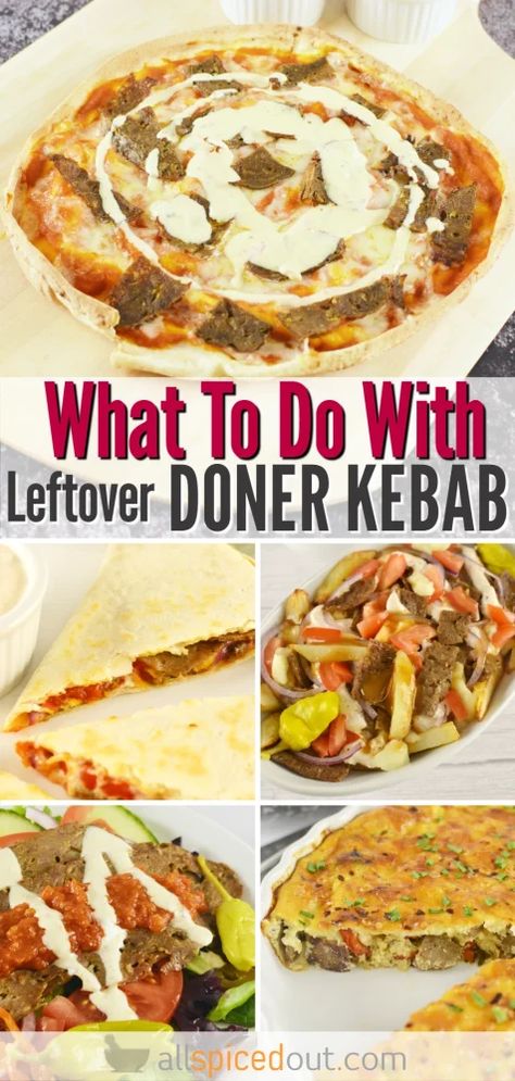 What To Do With Leftover Doner Kebab Doner Kebab Bread Recipe, Kebab Salad, Kebab Pizza, Shawarma Meat, Doner Kebab Spices, Vegetarian Doner Kebab, Turkish Doner Kebab Recipes, Kebab Sauce, Donner Kebab