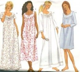 This is an online tutorial on how to sew nightgown with yoke for women. You will need to get yourself a commercial nightie sewing pattern and follown the instructions therein if you are just a beginner to dressmaking. Intermediate sewers can easily follow any online pattern instruction and make a glamorous night dress... Sewing Projects Vintage, Nightgowns For Women Vintage, Nightgown Pattern Women's, Free Nightgown Patterns For Women, Nightgown Pattern Free, Vintage Nightgown Pattern, Night Dress Pattern, 80s Nightgown, Romantic Nightgown