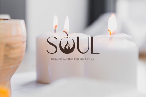 Candle Logo Aesthetic, Aesthetic Names For Candle Business, Candle Logos Ideas, Candle Brand Names, Logo For Candle Business, Candle Brand Logo, Soul Logo Design, Candle Logo Design Ideas, Candle Shop Logo