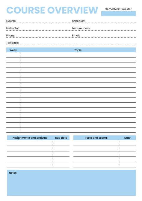 Introducing our Course Overview Printable, the ultimate compass to guide you through your academic journey with clarity and confidence. Are you ready to navigate through your courses seamlessly, staying organized and on top of your academic responsibilities? This printable resource is here to empower you, providing a comprehensive tool to track, plan, and succeed in each of your courses. Get this printable for free only from www.theprintables.in Course Outline Template, Ipad Templates, Outline Notes, Social Media Planner Printable, Course Overview, College Course, Course Outline, Motivational Podcasts, School Study Ideas