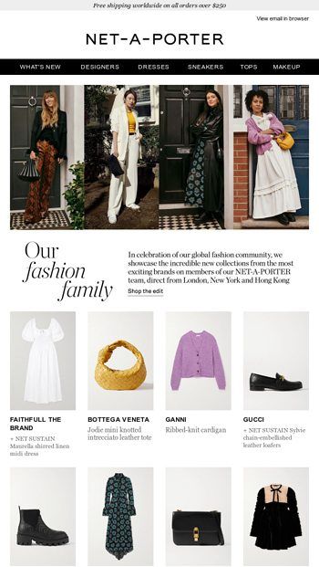 Email Layout, Email Marketing Design Inspiration, Email Newsletters, Fashion Newsletter, Net A Porter, Email Marketing Design, Top Makeup Products, Woman’s Day, Email Design