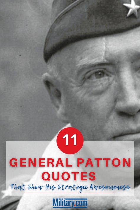 Perhaps most famous for his commanding of the 7th Army during World War II, Old “Blood and Guts” often gave rousing speeches to motivate, inspire, and educate his soldiers. #ww2 #worldwar2 #wwii #worldwarii #quotes #quotable #army #usarmy #usmilitary #militaryhistory Blood In Blood Out Quotes, General Patton Quotes, Ww2 Quotes, George Patton Quotes, Patton Quotes, Ship Quotes, Famous Veterans, George S Patton, Soldier Quotes