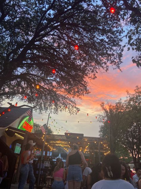 chimys: lubbock, texas, sunset, outdoor lighting, patio, bar crawl Texas Bar Aesthetic, Lubbock Texas Aesthetic, Lydia Core, Life Plans, Outdoor Lighting Patio, Texas Sunset, Bar Crawl, Lubbock Texas, Lubbock Tx