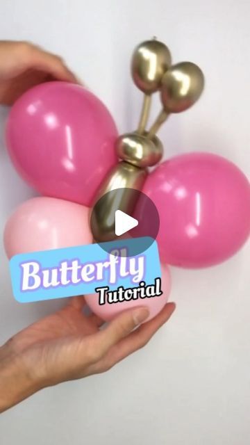 Balloon Sculptures Art, Balloon Parade Ideas For School Diy, Butterfly Balloon Column, Cute Balloon Animals, Balloon Butterfly Tutorial, Balloon Template Pattern, Butterfly Balloon Centerpiece, Balloon Flowers Diy Tutorials, Butterfly Balloon Decorations