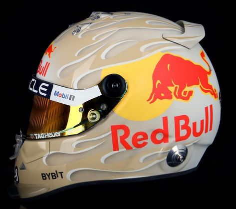 Daniel Ricciardo - Red Bull Nashville Demo Helmet - 2023 Race Car Helmet, Red Bull Helmet, Daniel Ricciardo Helmet, Biker Vibes, Surf Logo, F1 Art, Racing Helmets, Daniel Ricciardo, Helmet Design