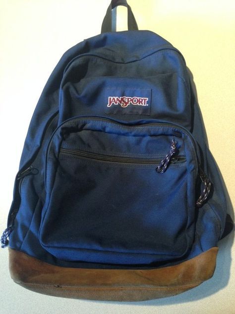 Navy Blue Jansport, Jansport Bookbag, Blue Jansport Backpack, Jansport Backpacks, Mochila Jansport, Kipling Backpack, Musical Costumes, Brown Backpack, Fall Fishing