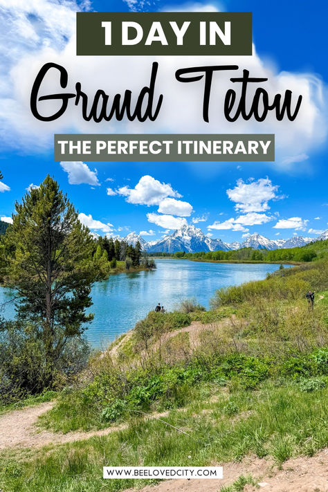 Planning 1 day in Grand Teton National Park? Discover the best things to do in Wyoming with this ultimate itinerary. Explore breathtaking views, hiking trails, and beautiful places in Wyoming. Whether you're visiting Grand Teton or exploring nearby Yellowstone, these spots are must-sees for any nature lover! #WyomingTravel #GrandTetonAdventures #BeautifulUSA Jackson Hole Itinerary, Wyoming Travel Road Trips, Things To Do In Wyoming, Pinedale Wyoming, Jackson Hole Vacation, Jenny Lake, Wyoming Vacation, National Park Itinerary, Yellowstone Trip