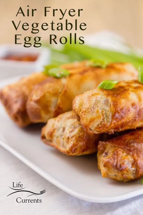 Air Fryer Vegetable, Air Fryer Egg Rolls, Veggie Egg Rolls, Vegetarian Egg Rolls, Vegan Egg Rolls, Vegetable Egg Rolls, Air Fryer Oven Recipes, Air Fry Recipes, Egg Roll Recipes